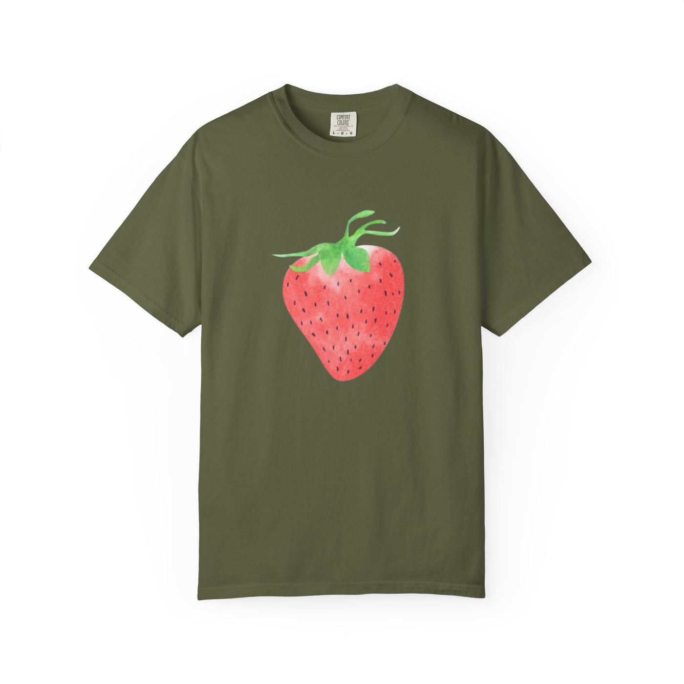 Strawberry Print Unisex T-shirt, Cute Summer Tee, Fruit Lover Gift, Casual Fashion, Eco-Friendly Apparel, Perfect for Picnics