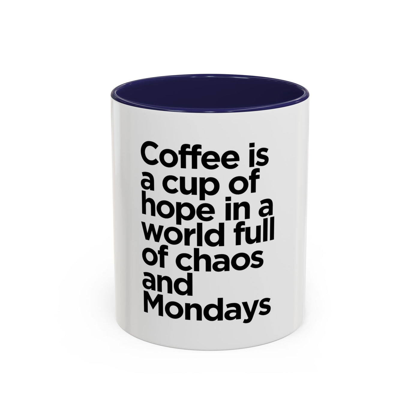 Inspirational Coffee Mug, Motivational Gift for Coffee Lovers, Perfect for Monday Motivation, Modern Black and White Design