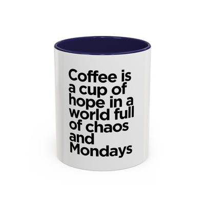 Inspirational Coffee Mug, Motivational Gift for Coffee Lovers, Perfect for Monday Motivation, Modern Black and White Design