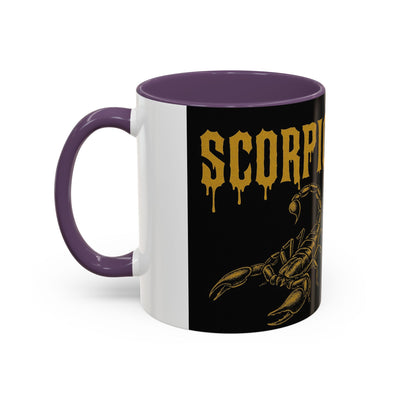 Scorpio Themed Coffee Mug, Scorpio Zodiac Gift, Astrology Lover's Mug, Halloween Coffee Cup, Unique Scorpion Design