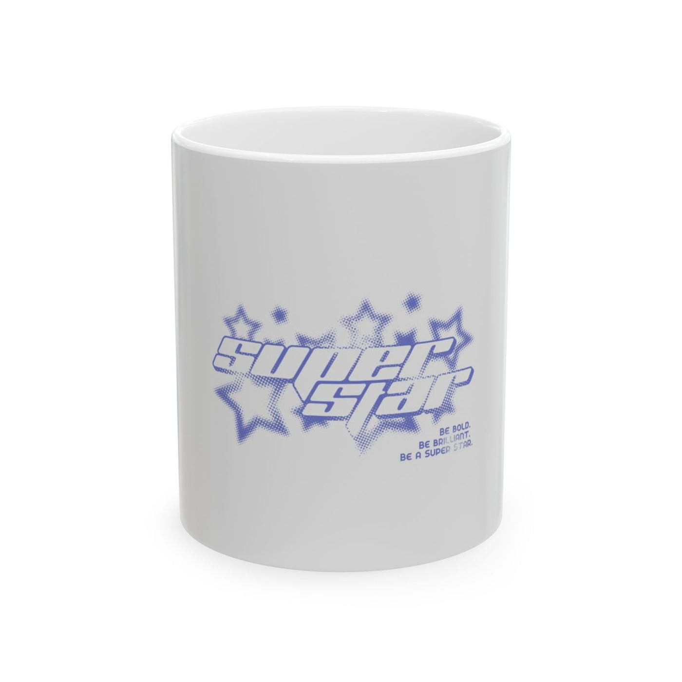 Star Ceramic Mug - Motivational Coffee Cup, Gift for Dreamers, Home Decor, Birthday Present, Unique Mug Design