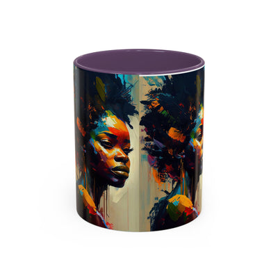Bold Art Coffee Mug | Unique Gift for Art Lovers, 11oz or 15oz Accent Mug, Inspirational Coffee Cup, Home Decor