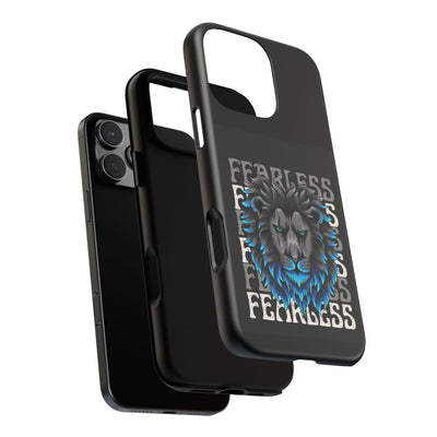 Fearless Lion Phone Case, Tough Phone Cover for Men, Unique Gift for Lion Lovers, Cool Tech Accessories, Bold Statement Case