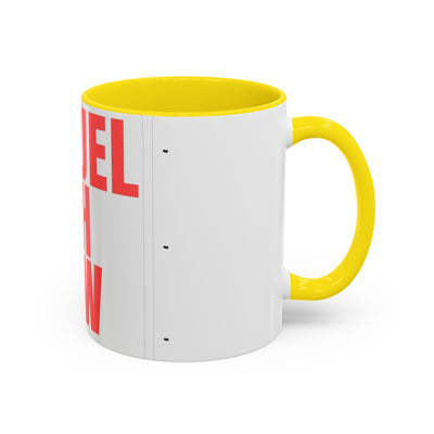 Refuel with Brew Accent Coffee Mug | Perfect Gift for Coffee Lovers, Daily Motivation, Home Office Decor, Birthday Mug, Unique Drinkware