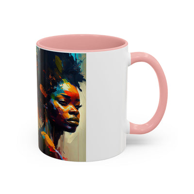 Bold Art Coffee Mug | Unique Gift for Art Lovers, 11oz or 15oz Accent Mug, Inspirational Coffee Cup, Home Decor