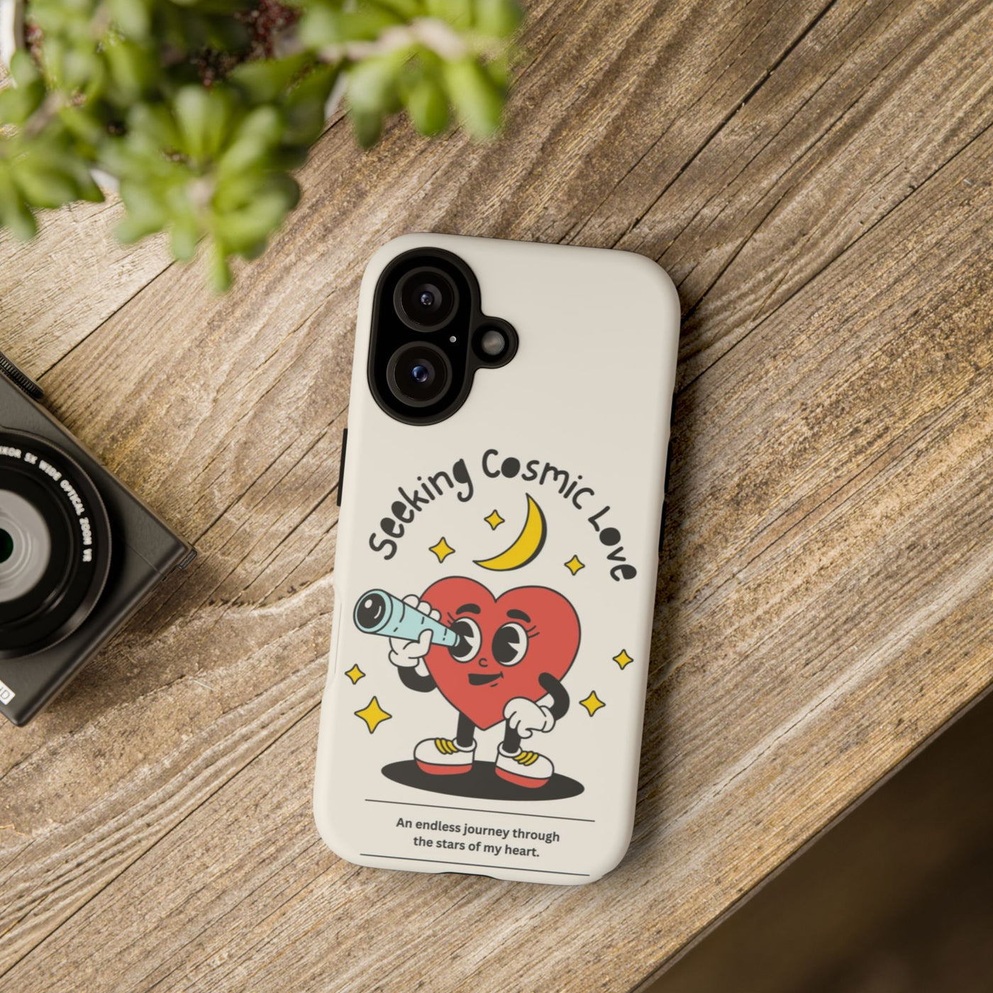 Cosmic Love Phone Case - Whimsical Heart Design, Cute Gift for Astronomers, Fun Accessories for Star Lovers, Adorable Tech Decor, [...]