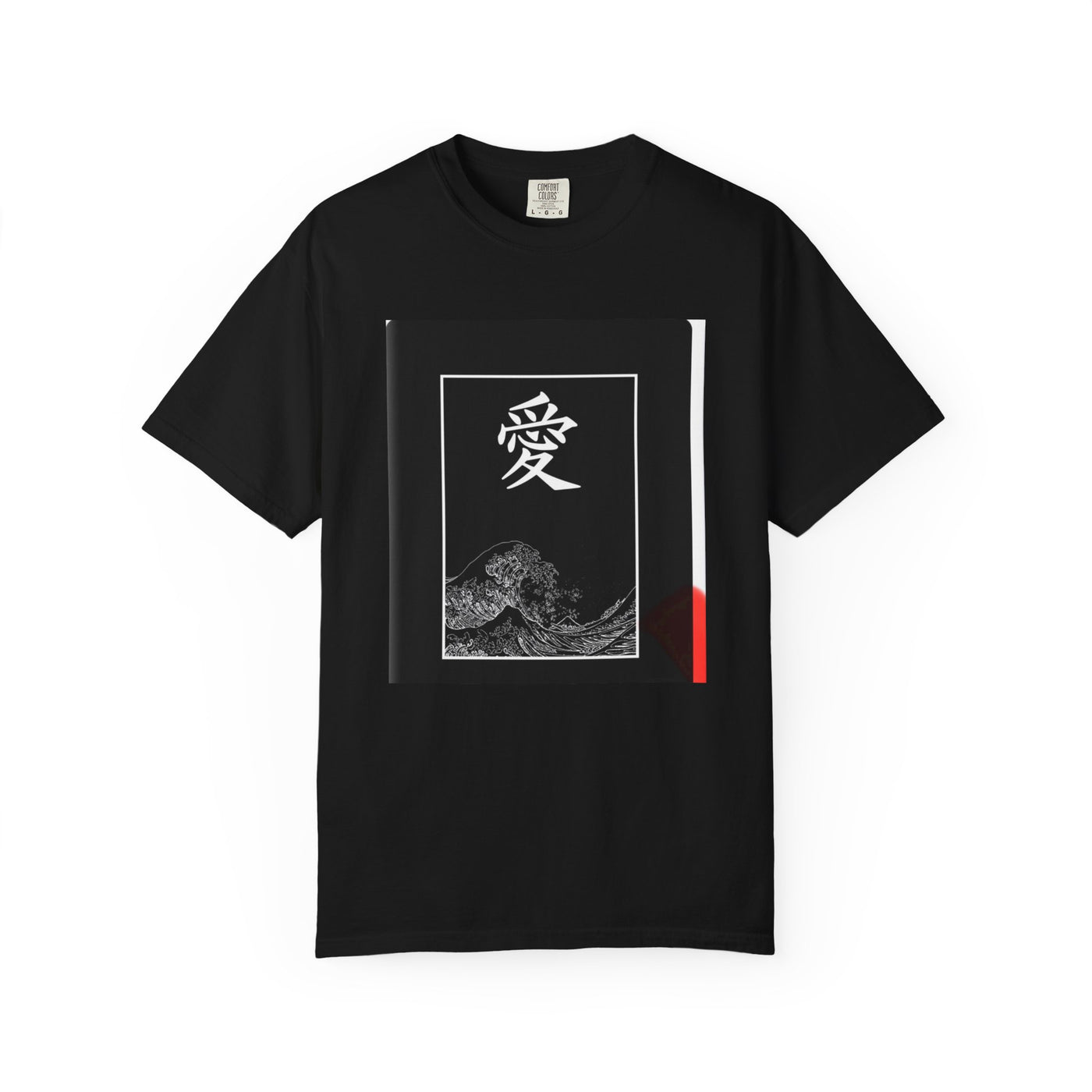 Japanese Love Art Unisex Garment-Dyed T-Shirt, Casual Wear, Gift for Lovers, Trendy T-Shirt, Unique Graphic Tee, Streetwear Fashion