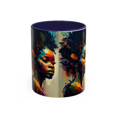 Bold Art Coffee Mug | Unique Gift for Art Lovers, 11oz or 15oz Accent Mug, Inspirational Coffee Cup, Home Decor