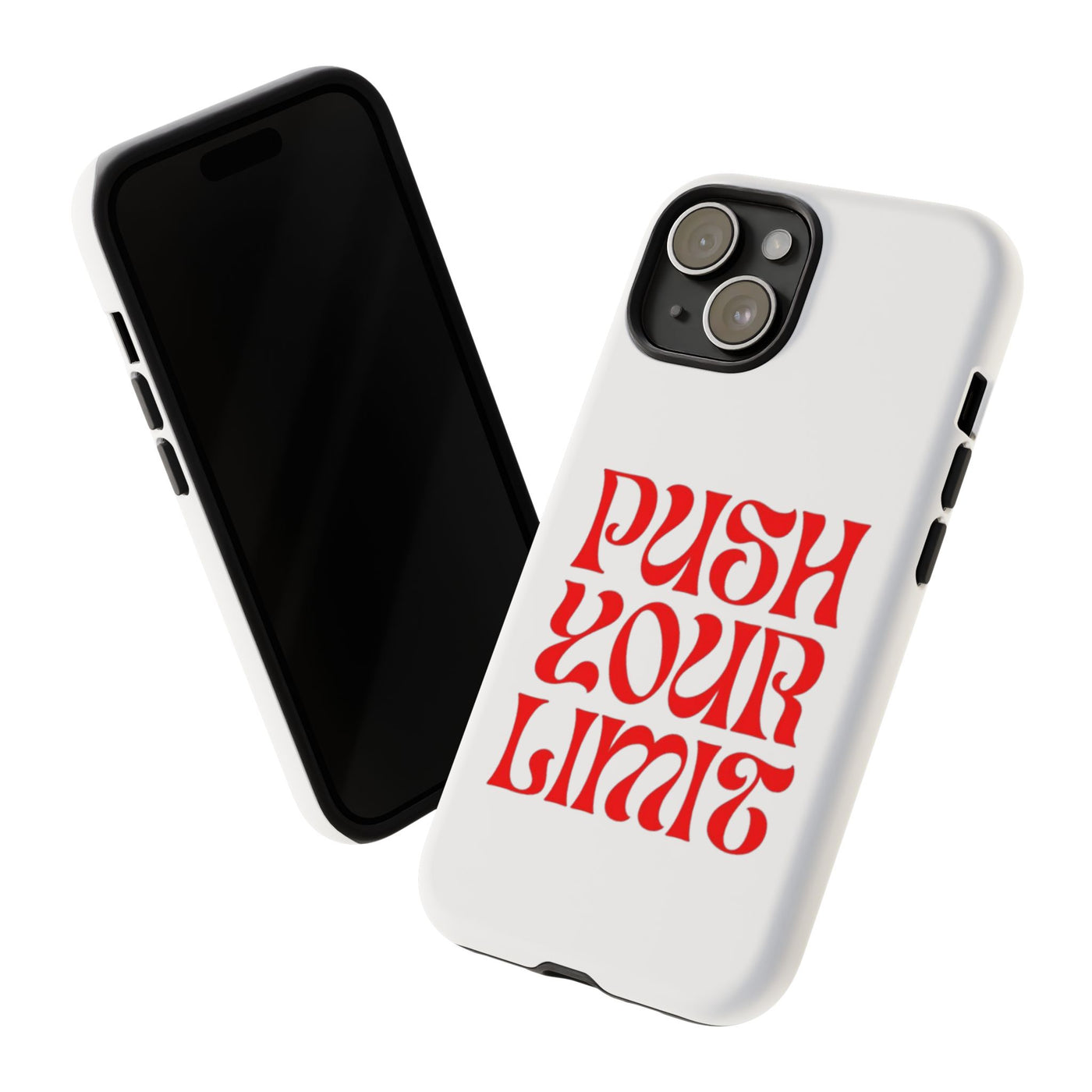 Bold Motivational Phone Case, Push Your Limit, Gym Lovers, Gift for Students, Inspiring Tech Accessory