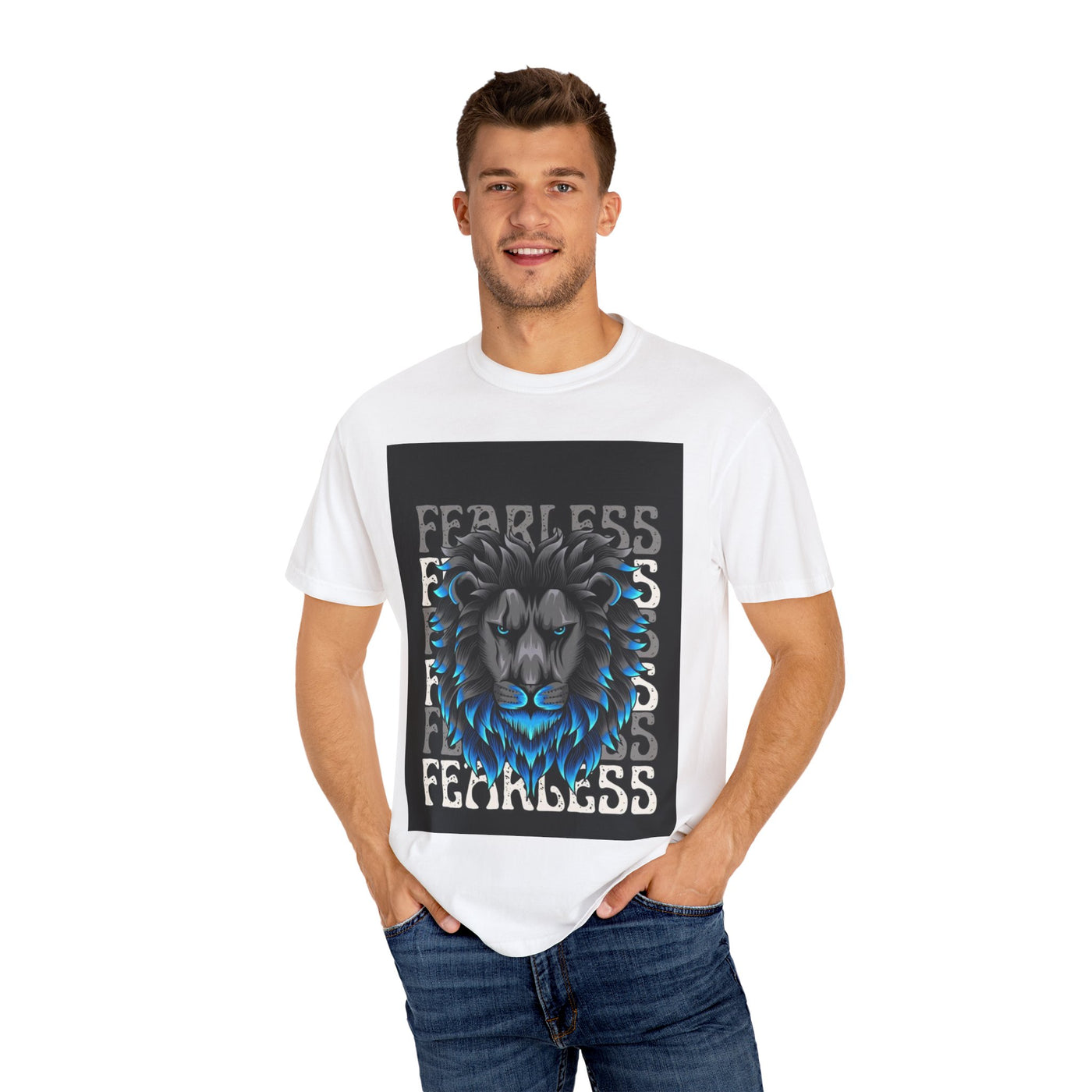 Fearless Lion Unisex T-Shirt | Motivational Tee for Animal Lovers | Perfect Gift for Birthdays, Graduations, or Everyday Wear