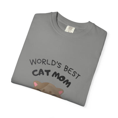World's Best Cat Mom T-Shirt, Cute Cat Gift, Animal Lover Tee, Cat Mom Apparel, Funny T-Shirt for Pet Owners, Cat Themed Gift