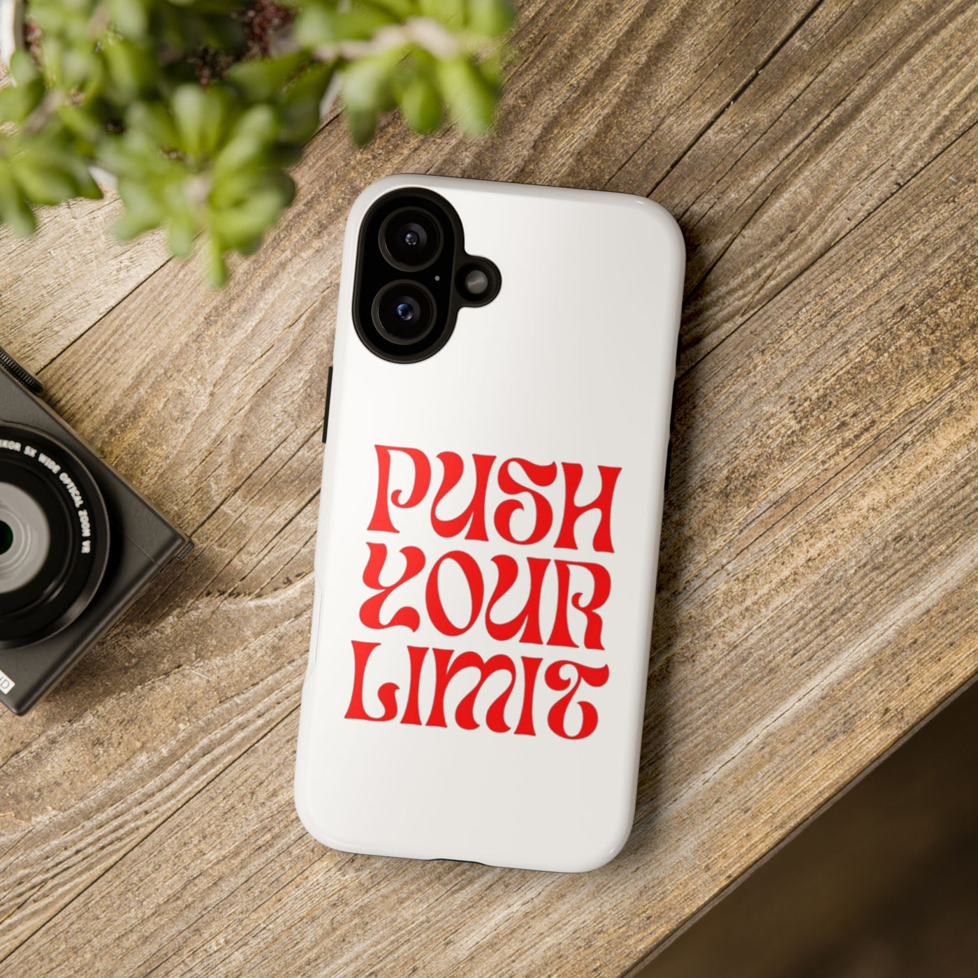 Bold Motivational Phone Case, Push Your Limit, Gym Lovers, Gift for Students, Inspiring Tech Accessory