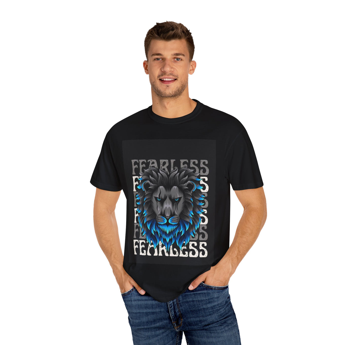 Fearless Lion Unisex T-Shirt | Motivational Tee for Animal Lovers | Perfect Gift for Birthdays, Graduations, or Everyday Wear