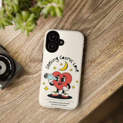 Cosmic Love Phone Case - Whimsical Heart Design, Cute Gift for Astronomers, Fun Accessories for Star Lovers, Adorable Tech Decor, [...]
